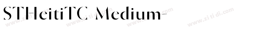 STHeitiTC Medium字体转换